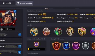 Conta muito boa com 450mil 19 tacos lendários e um taco full