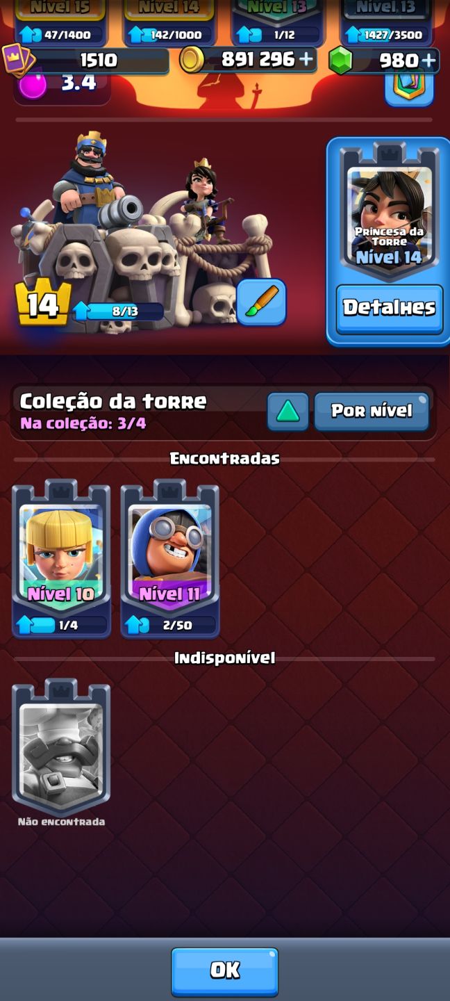 CONTA DE CLASH ROYALE 9K TROFEUS TODAS AS CARTAS DESBLOQUEADAS (ACEITO NEGOCIAR)