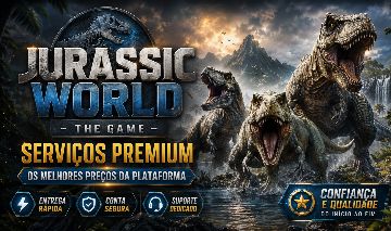 SERVIÇOS JURASSIC WORLD - THE GAME | OS MELHORES PREÇOS DA PLATAFORMA