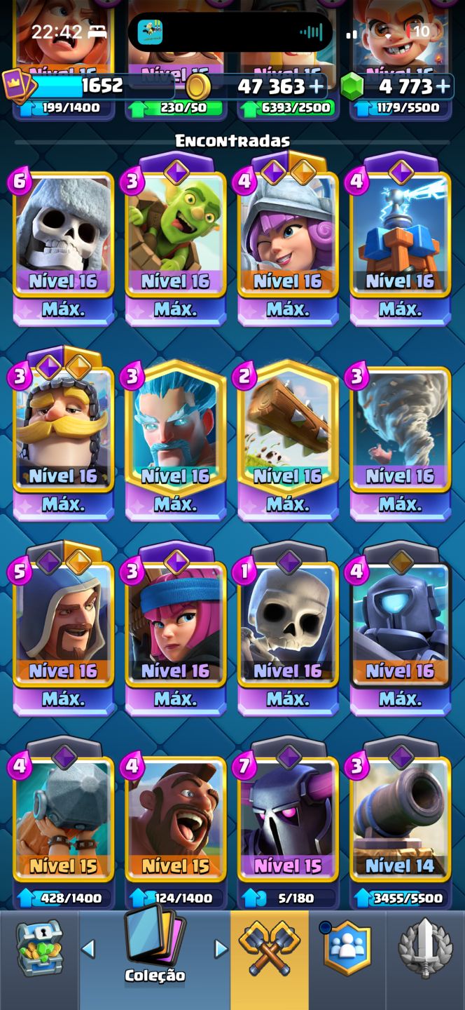 CONTA CLASH ROYALE 13.000 TROFÉUS