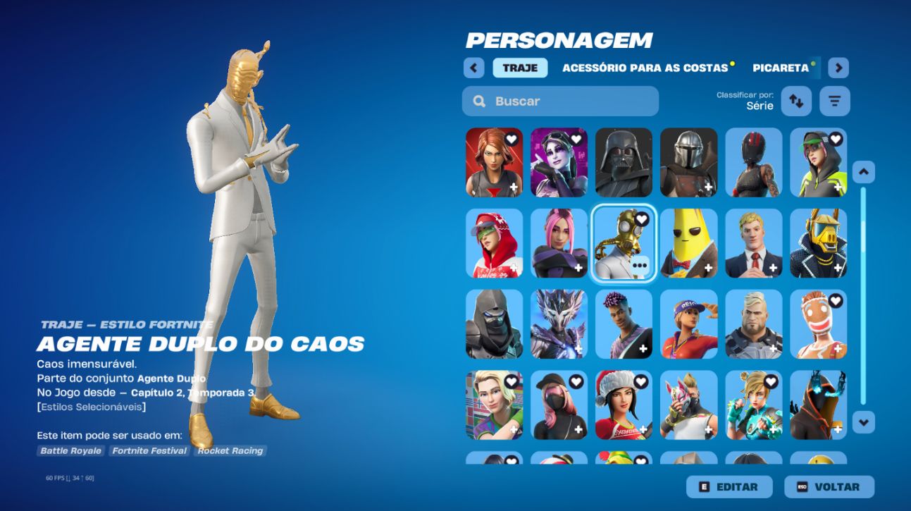 CONTA DE FORTNITE COM SKINS RARAS E SALVE O MUNDO COM VBUCKS
