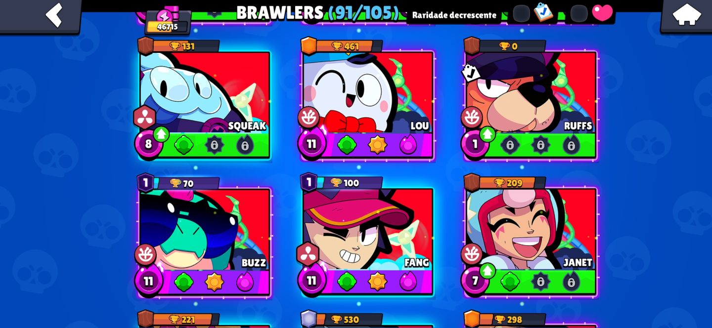 Conta de Brawl stars 46K de troféus