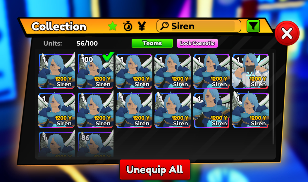 CONTA COM UNIQUE SHINY CREAM + DARKMAGE EVO CELESTIAL + SIREN SHINY!!