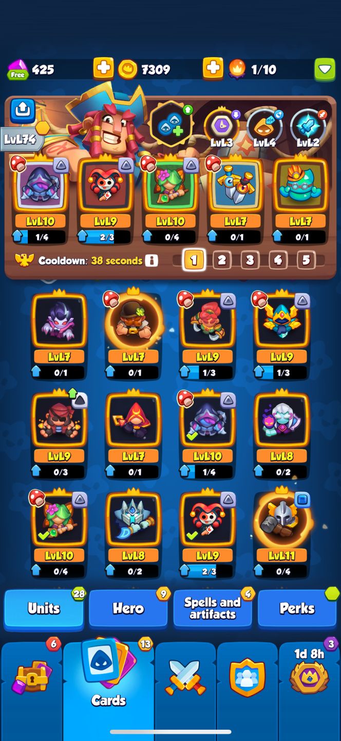 Conta Rush Royale 1153% de crítico