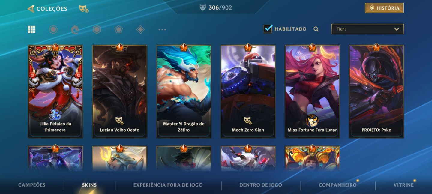 Conta ex monarca +300 Skins incluindo Jinx de 1k