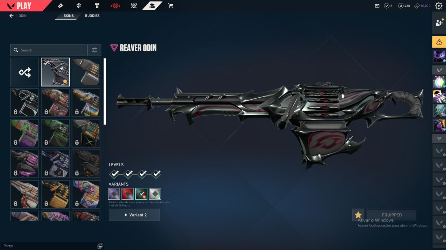 Valorant Br | Vandal + Karambit | Radiant | Phantom | 9 Skins