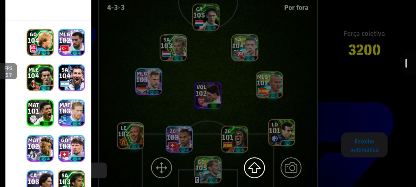 Conta top efootball força 3200