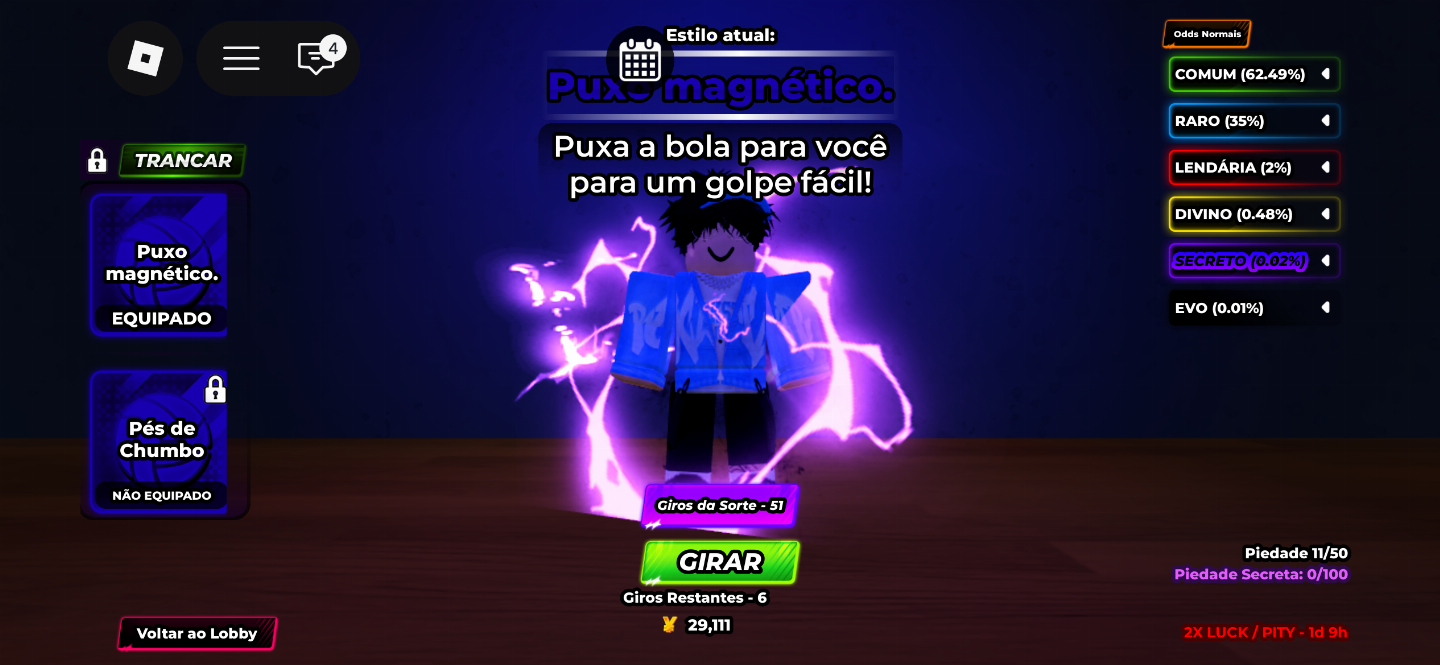 Conta com 51k de robux gastos