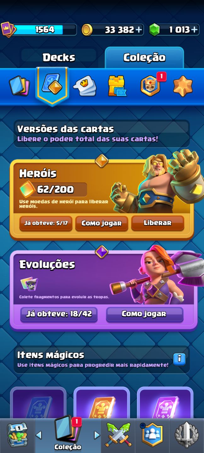CONTA CLASH ROYALE | | 12.500 TROFÉUS |EVOLUÇÕES + HERÓIS