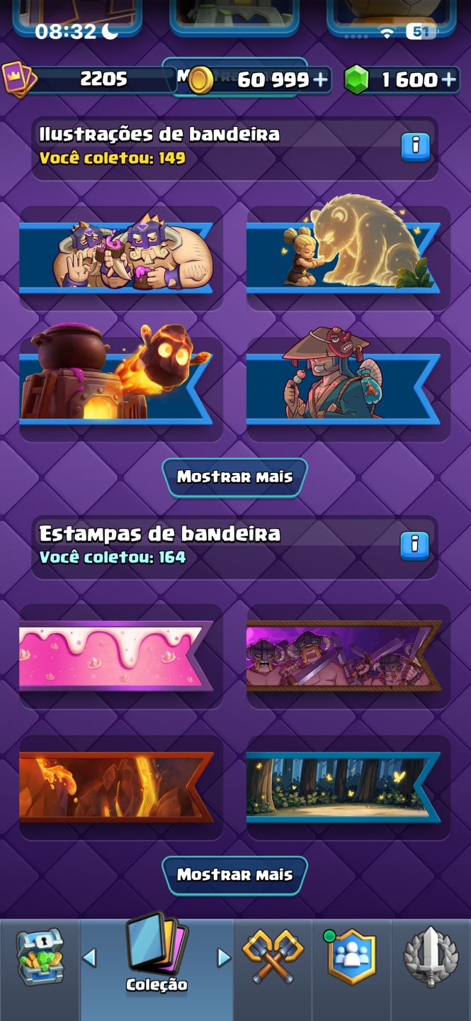 Conta de clash Royale 14K quase full