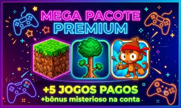 MEGA PACOTE! Minecraft + Terraria + Bloons TD6 + Bônus