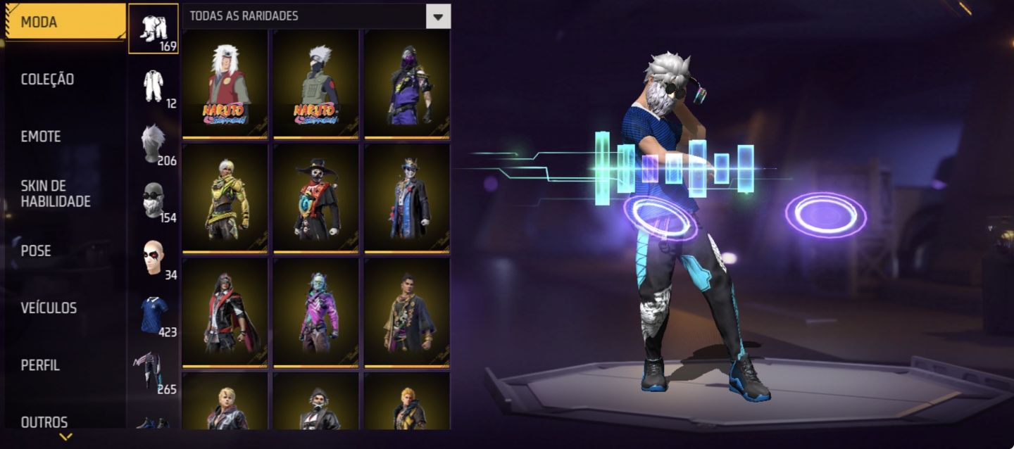 CONTA RARA ANTIGA E GEMADA - FREE FIRE (MUITO BARATO)