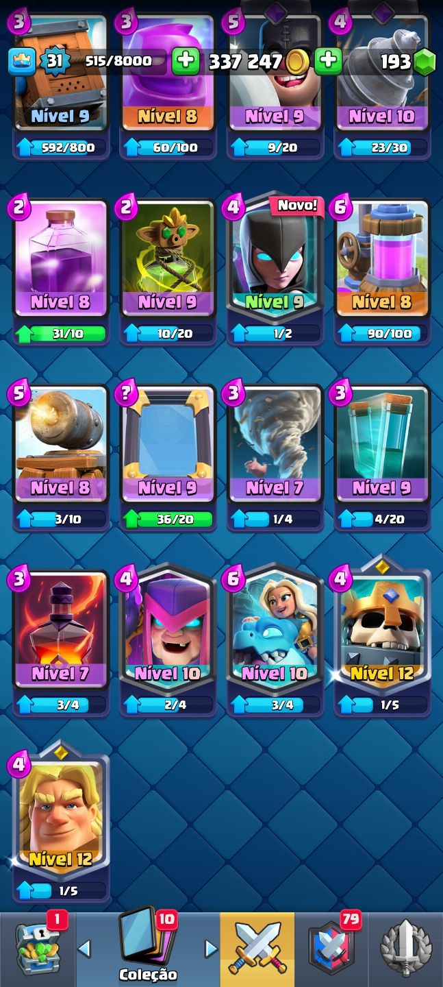 Conta de Clash arena 16 no preço pra quem quer subir mais rápido de nível