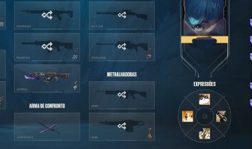 Conta Valorant Katana E.X.O + Vandal Aemondir; + conta do LoL lux elementalista