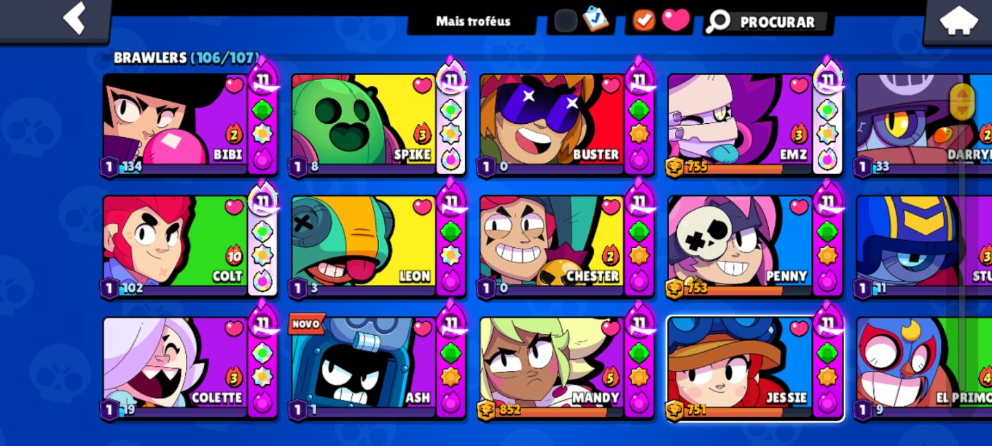 Conta Brawl Stars Rara 2019 60k Troféus | Todos os Brawlers (Sem o cosmo)