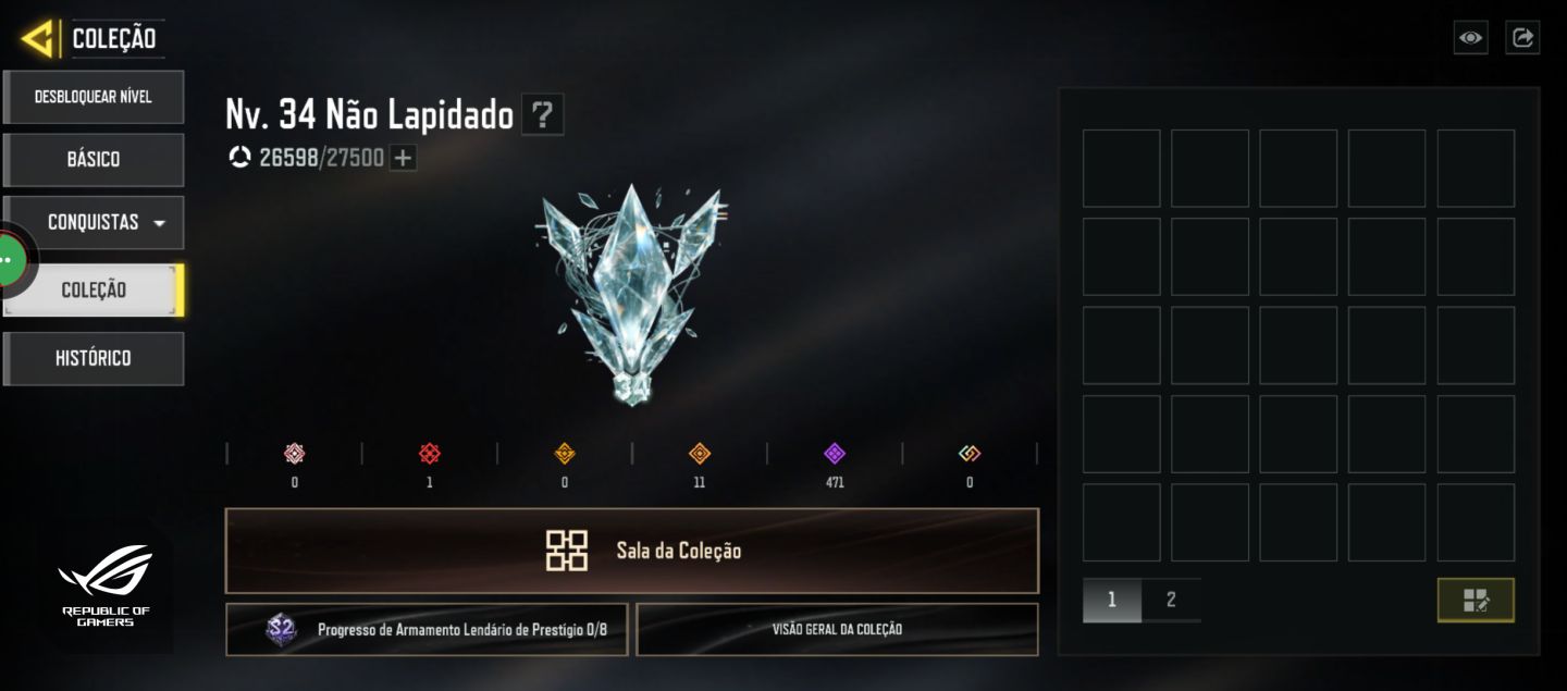 Conta call of dury mobile.