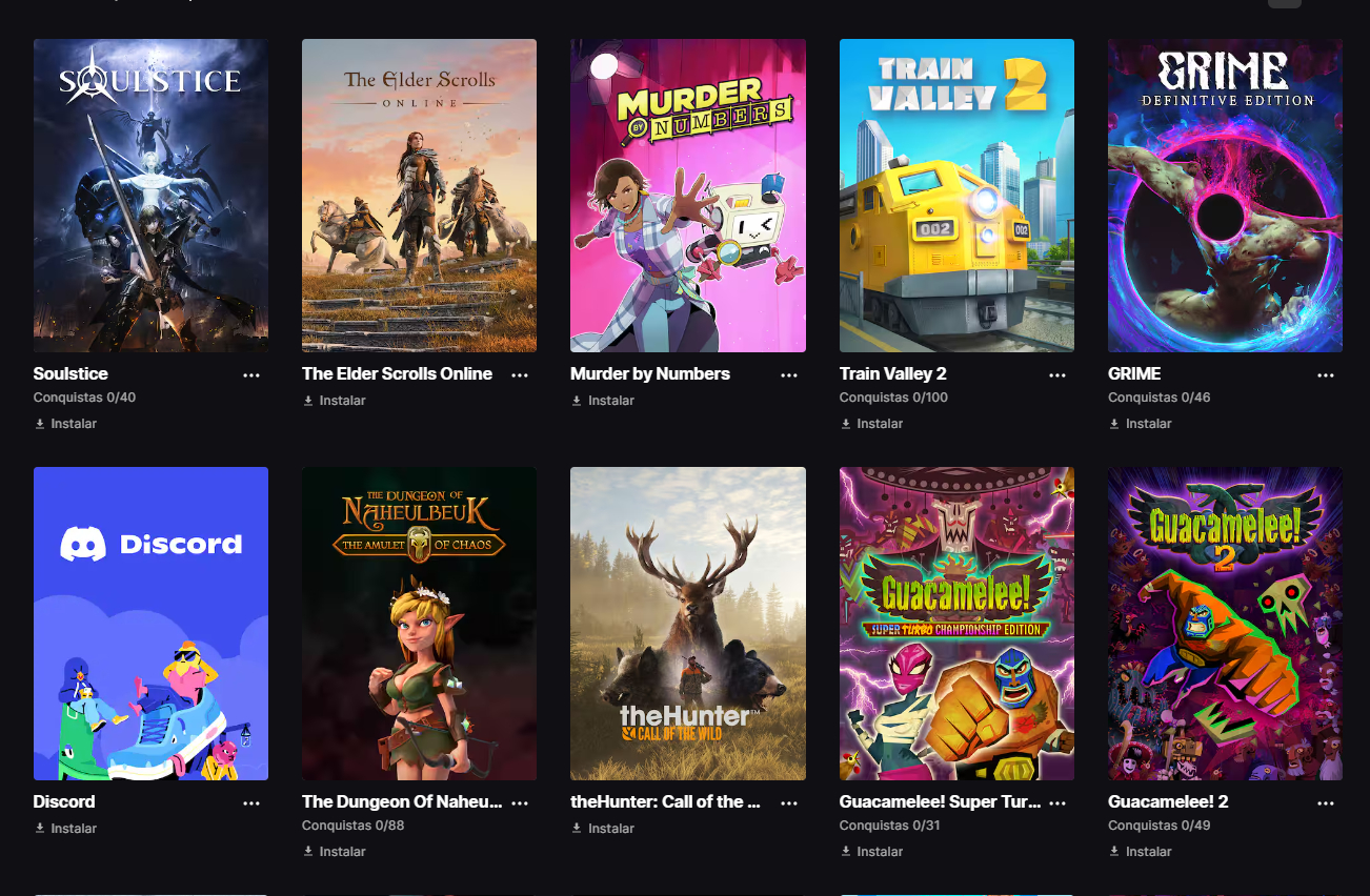 Conta full aceso Epic Games com diversos jogos