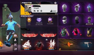 CONTA FREE FIRE RARA NÍVEL 75 PRIME 6 Conta de Free Fire nível 75