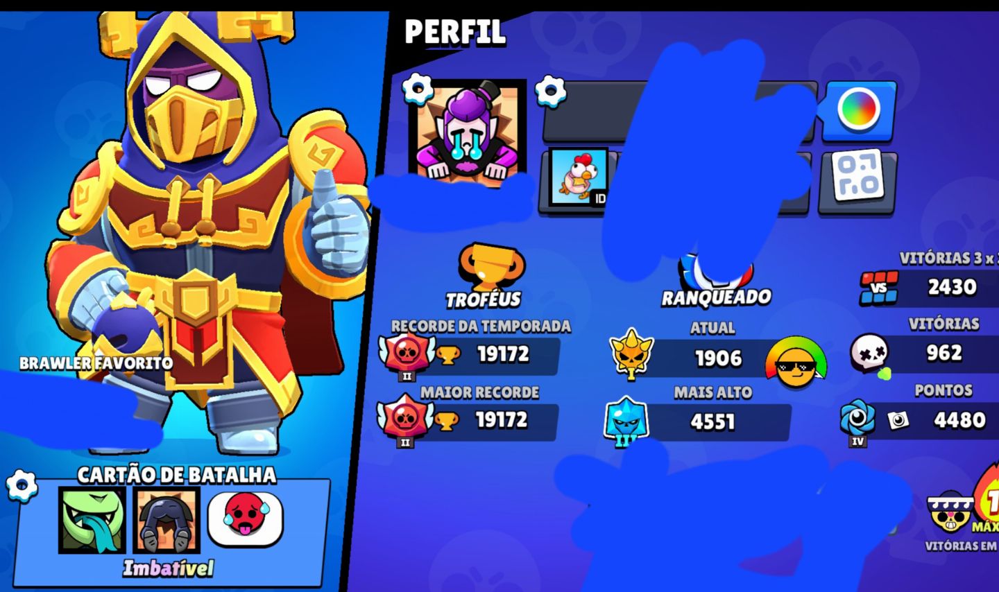 Conta do brawl para algum ativo para quem gosta de rank e outros modos competivo