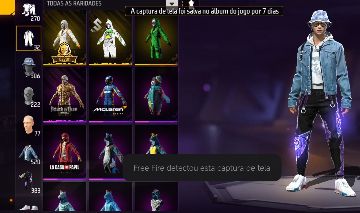 Conta FF com 3 anjelicais.e punho do Saitama