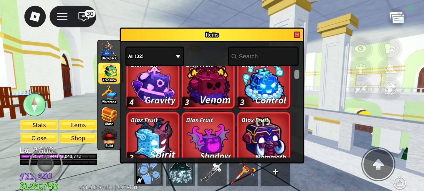 CONTA BLOX FRUITS COMPLETÍSSIMA | Perms, Maestrias no Máximo e 20k+ Robux gasto