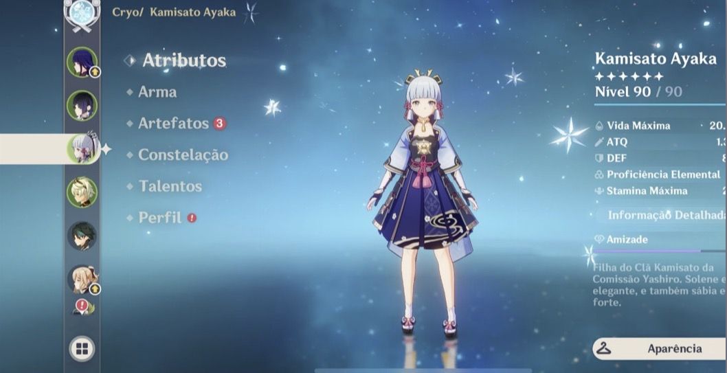 Conta Genshin Impact rank 55