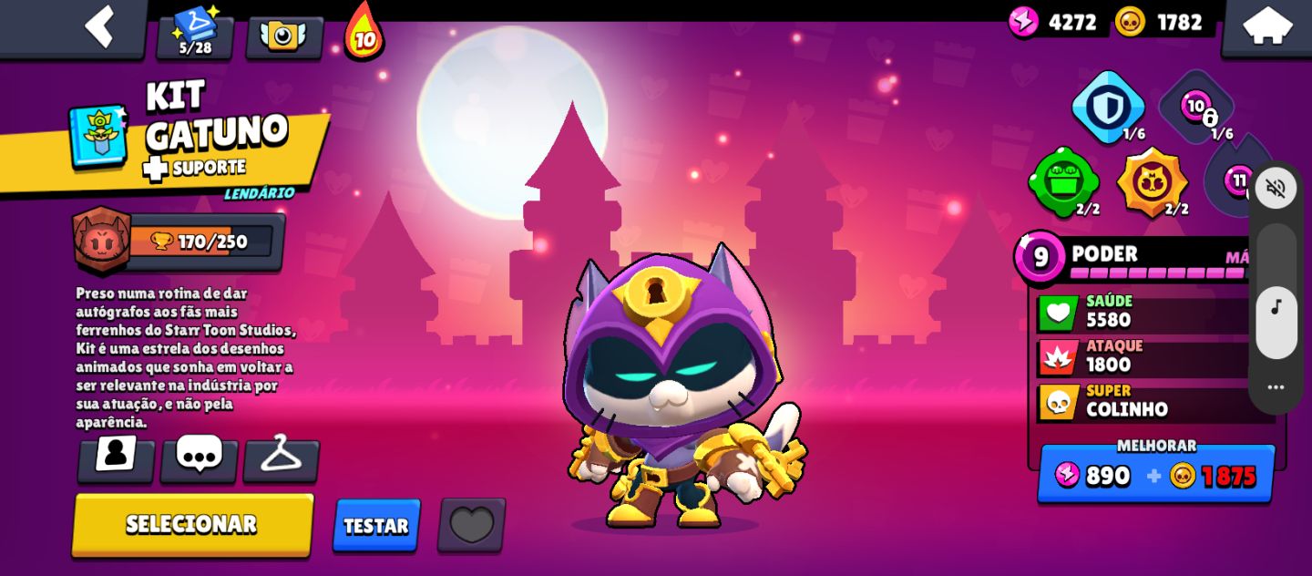 Conta de brawl stars com 3200 troféus personagens lendários e muito mais