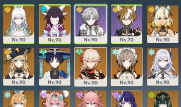 Conta High End, Neuv C2, Furina C2, Shogun C2, Mona C4, Mualani C1 Yae Miko C1
