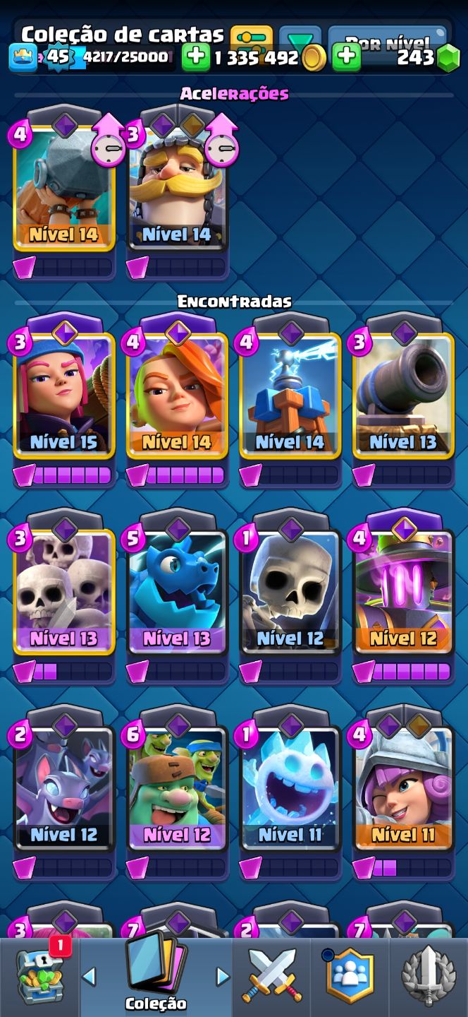CONTA CLASH ROYALE 10500 TROFÉUS