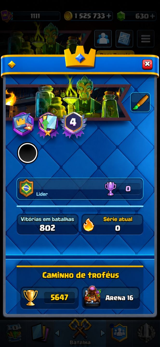 Conta Top Brawl Stars e Clash Royale, as duas estão bem tops