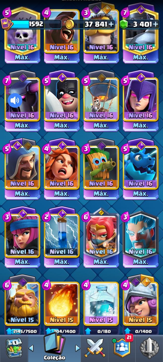 Conta Clash Royale de 9 anos com emblemas e emojis raros