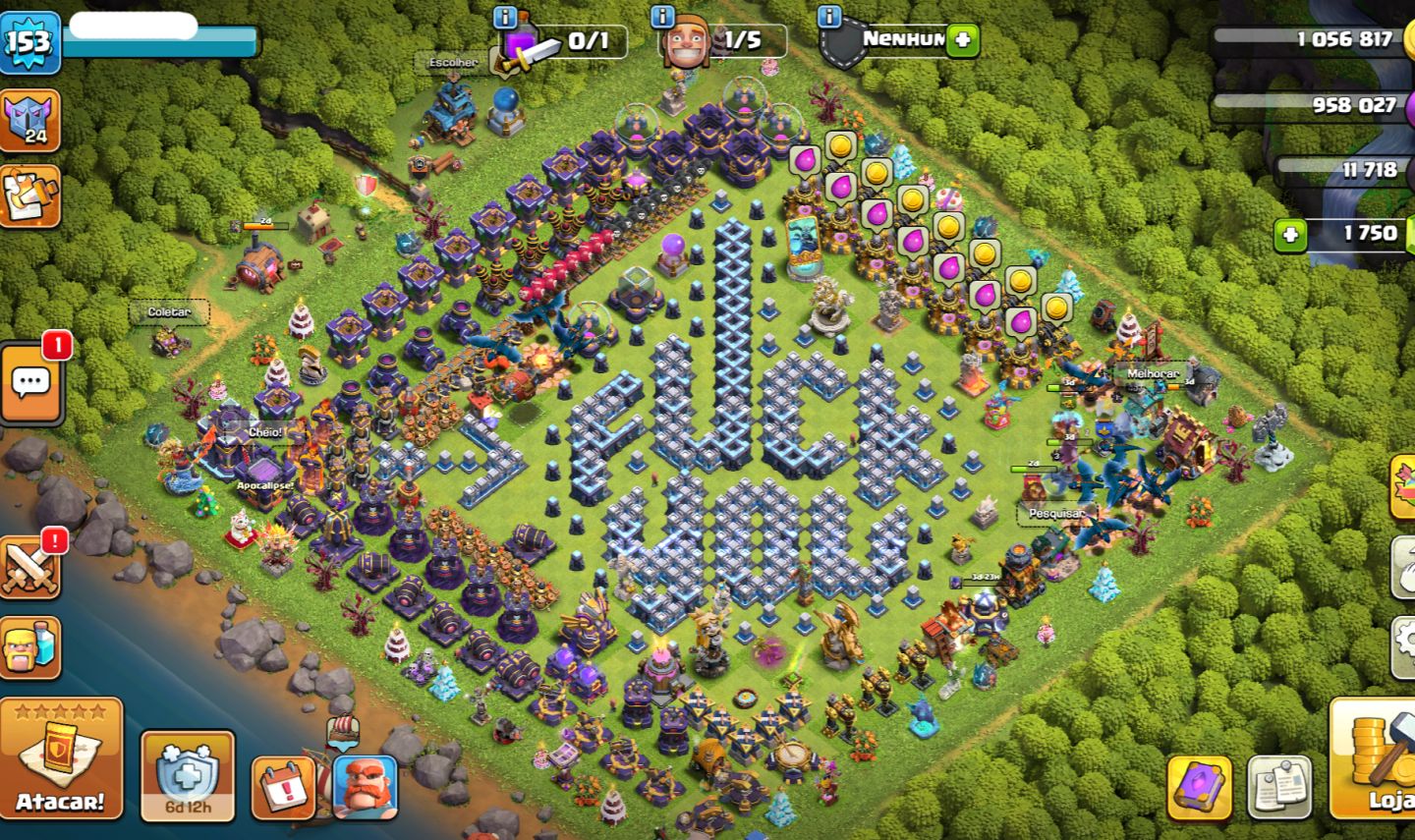 Clash of Clans CV15 (Defesas Full)