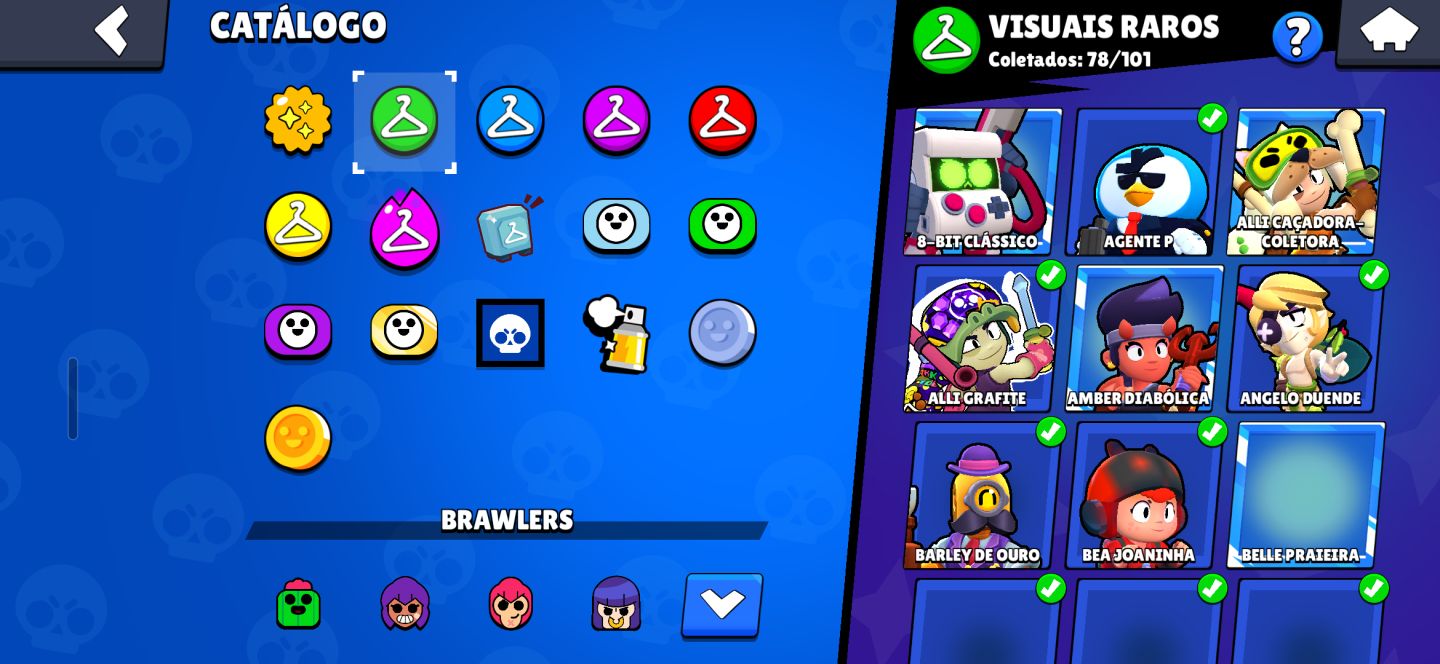 CONTA BRAWL STARS COM MUITOS BRAWLERS