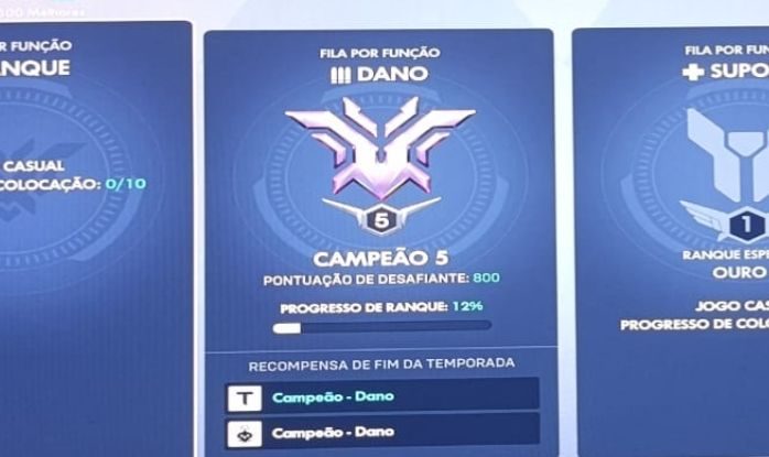 CONTA OVERWATCH 2 - RANK CHAMPION 5 (DPS)
