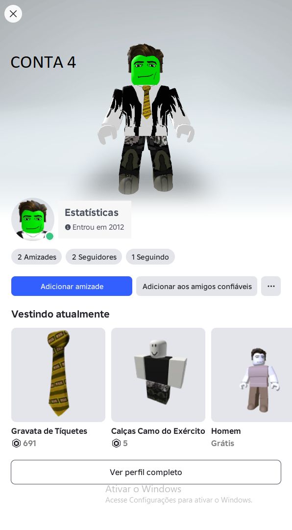CONTAS ANTIGAS DE ROBLOX (2007 A 2016) | OFFSALE, RAP & LIMITEDS