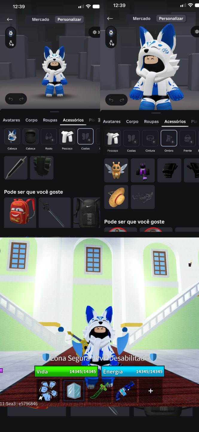 Conta de blox fruit