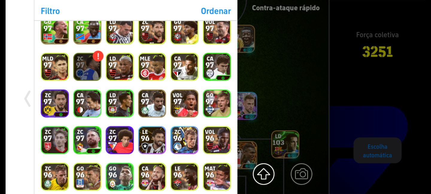 Conta Efootbal 3250 com Fichas Editadas, Suarez, Cruif, Pele e Outros