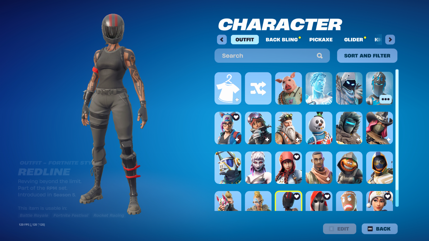 Conta Fornite Calamidade e Zenith