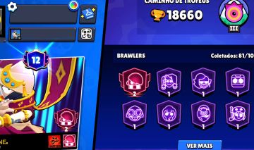 Conta de Brawl Stars, Com muitas skins raras e muitos personagens