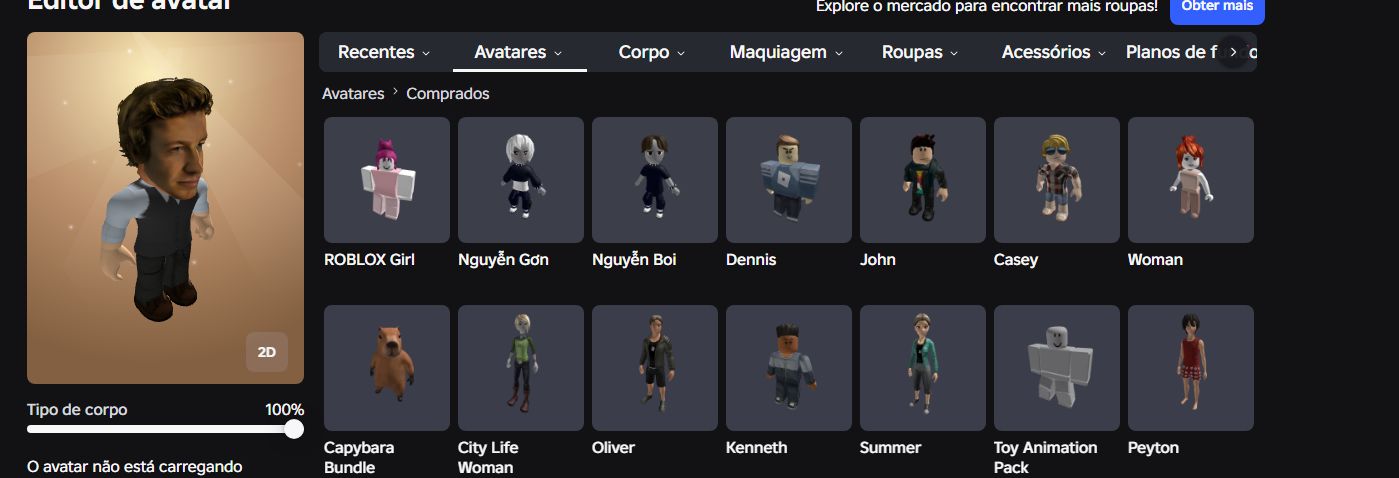 Conta de roblox!!!! Varias skins, é 2k+robux gastos