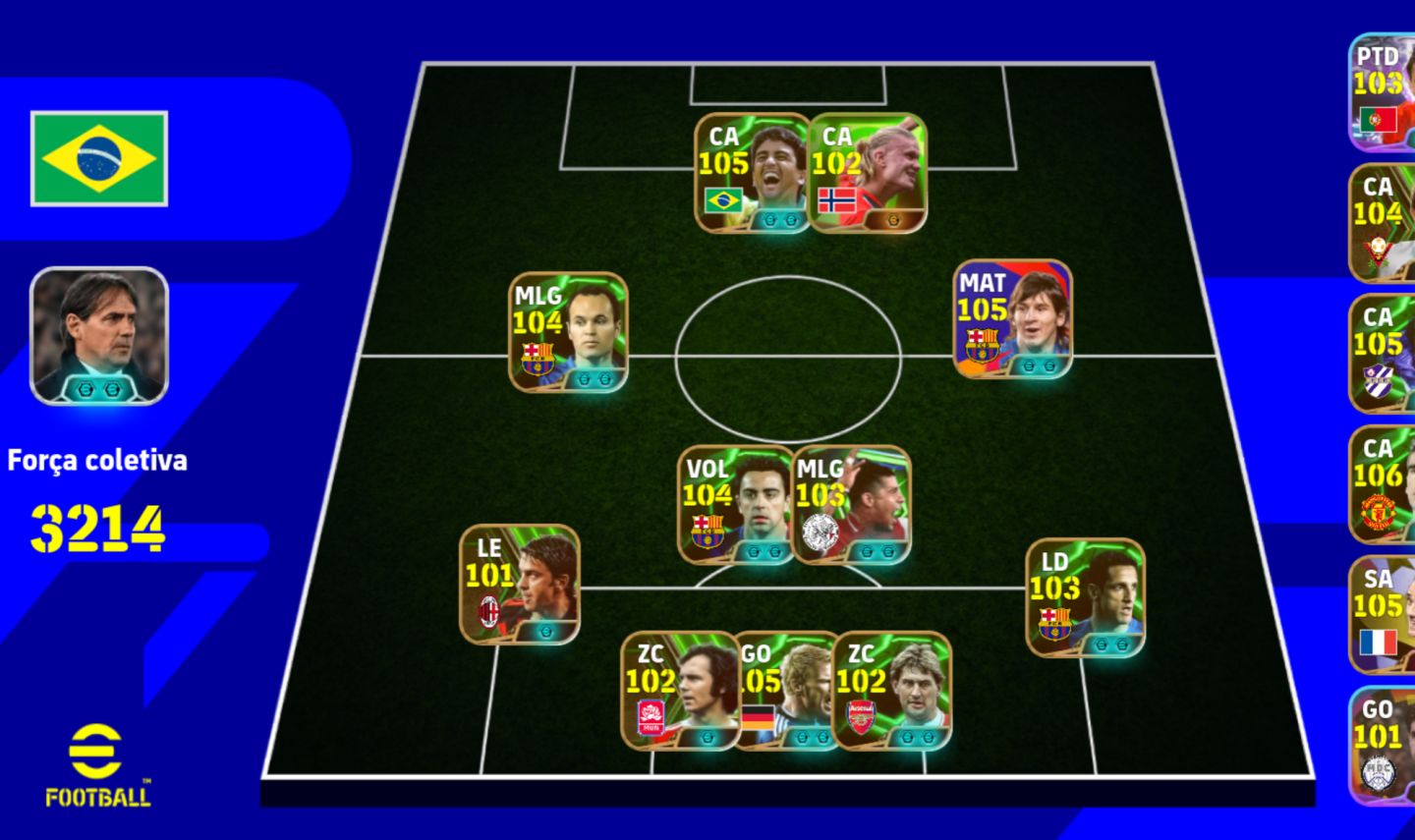 CONTA EFOOTBALL MOBILE