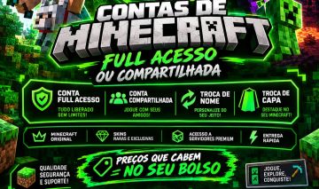 CONTAS MINECRAFT FULL ACESSO/ COMPARTILHADA