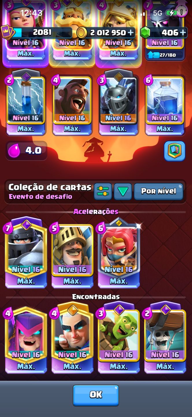 CONTA FULL +8 anos de jogo 30 evoluções