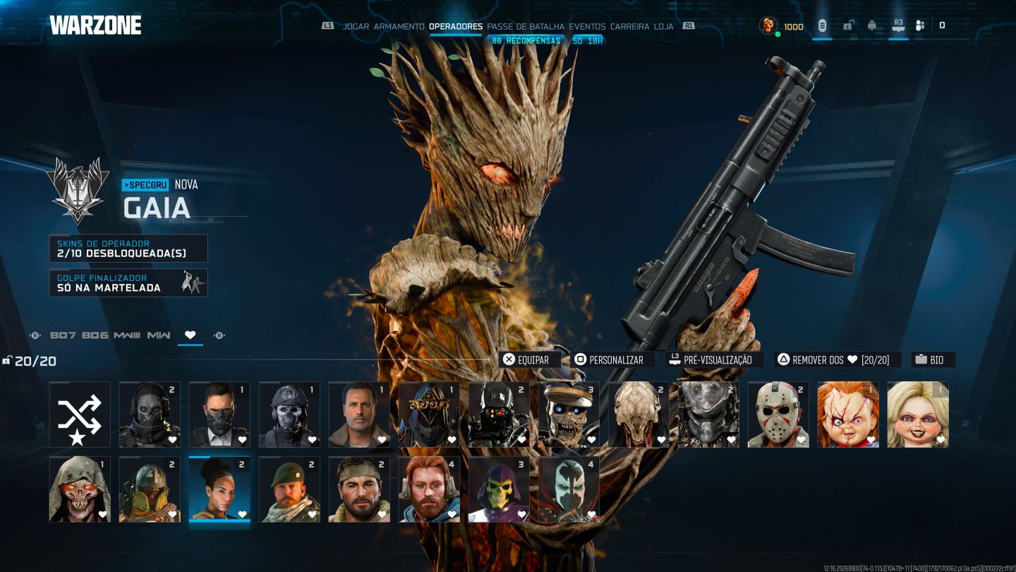 CONTA LV 1.000 WARZONE