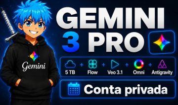 Gemini 3.8 Pro + Flow + Antigravity + Omni Flash + Nano Banana + Veo3 | 30 dias