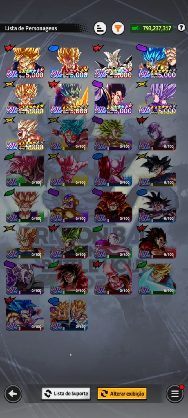 CONTA END GAME DRAGON BALL LEGENDS
