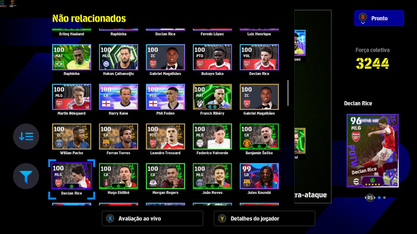 Conta PC Steam Del Piero Blitz 107, Totti 108, James R. 105 Blitz e CIA