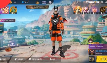 Promoção Conta de free fire lvl 3 com conjunto morcego caótico + troca nick