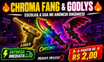[MM2] Lote 6 Armas - Chroma Fang, Luger, Batwing + 3 Godlys (Entrega Rápida)
