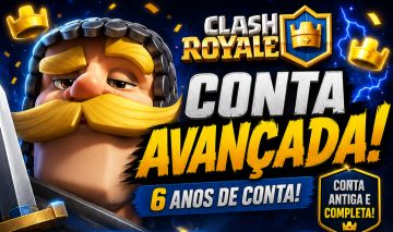 CONTA CLASH ROYALE ANTIGA 6 ANOS | 5 LVL 16 | 17 EVOLUÇÕES